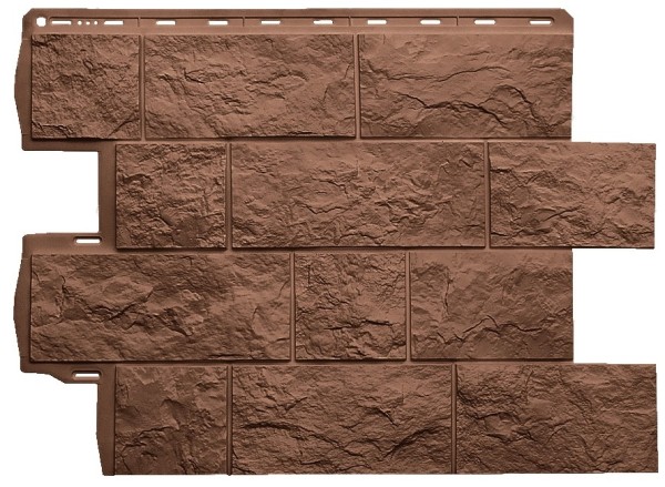 Фасадная панель Альта-Профиль Туф ЭКО Терракотовый купить в Бугульме