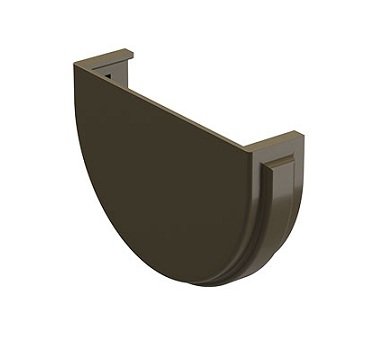 Заглушка желоба Docke Premium ПВХ - Каштан