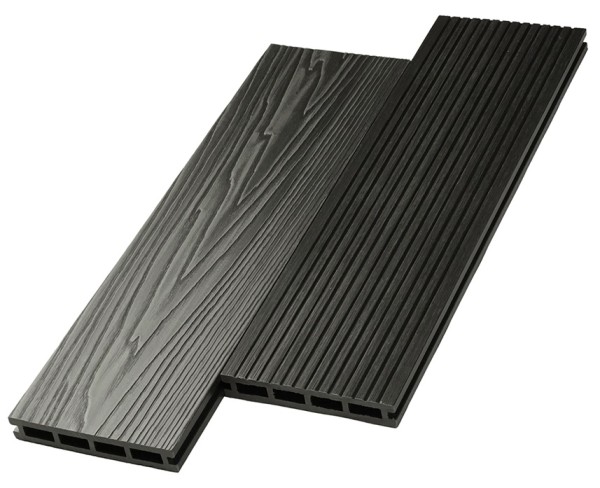 Террасная доска ДПК NanoWood двусторонняя New 3D тиснение + вельвет Графит купить в Бугульме