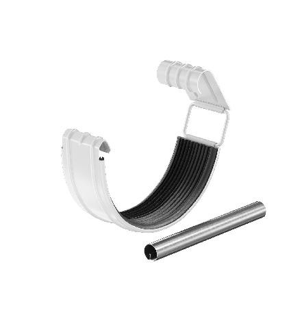 Водосток Aquasistem, система 125x90 - Соединитель желоба с резиновым уплотнителем RR 20 Белый купить в Бугульме