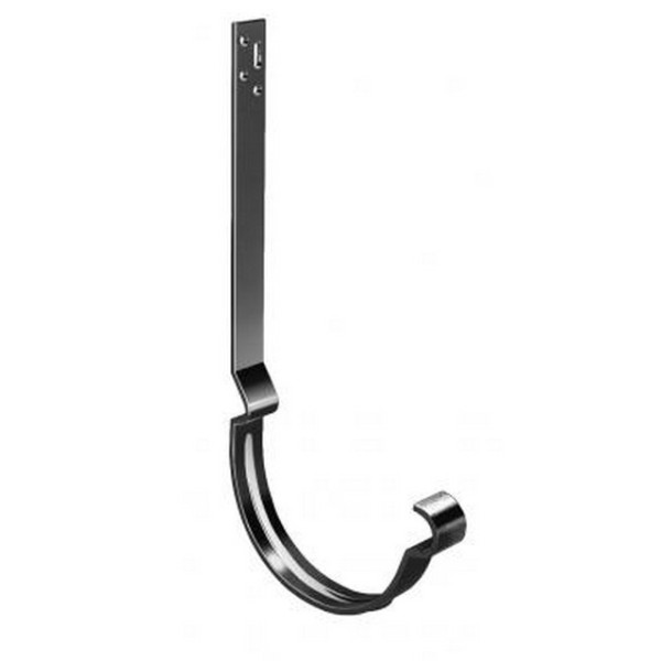 Водосток Grand Line 125x90 – Кронштейн длинный полоса RAL 9005 купить в Бугульме