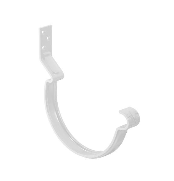 Водосток Aquasistem, система 150/100 - Крюк крепления желоба короткий RAL 9003 Белый купить в Бугульме