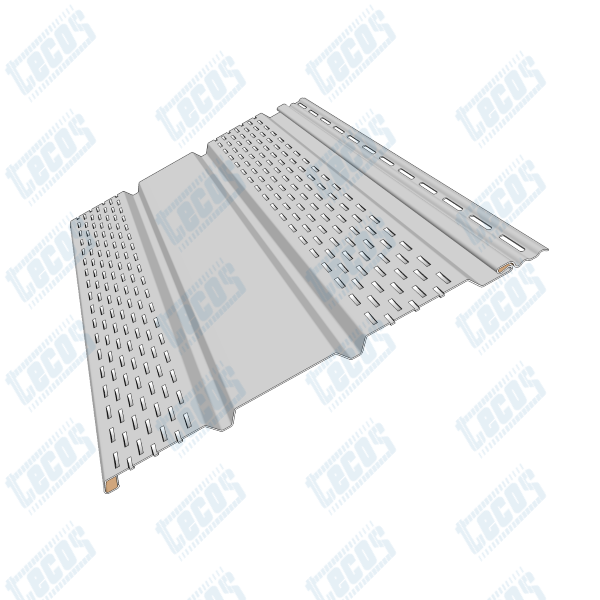 Софит к сайдингу ПЕРФОРАЦИЯ ПО БОКАМ TECOS БЕЛЫЙ купить в Бугульме