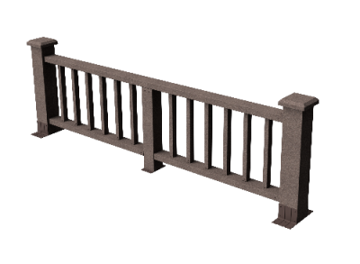 Ограждения декоративное ДПК GRINDERDECO Троя венге