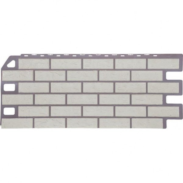 Фасадная панель FineBer, Кирпич, Мелованный белый купить в Бугульме