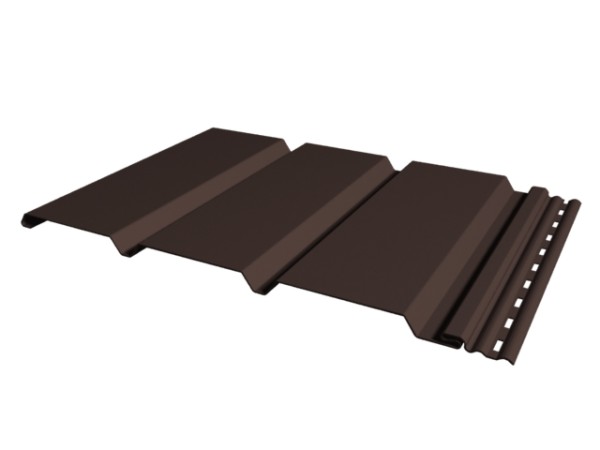 Софит к сайдингу ГЛАДКИЙ TECOS ТЁМНЫЙ-КАШТАН купить в Бугульме