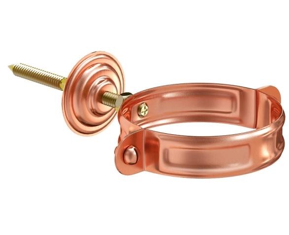 Водосток Aquasistem, система 150/100 - Хомут для крепления трубы медный купить в Бугульме