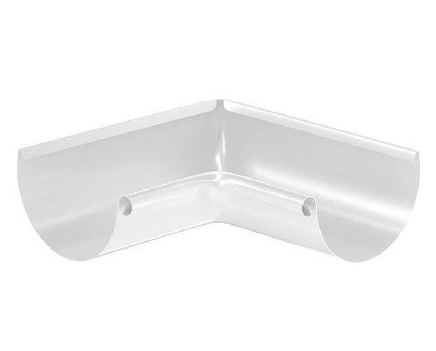 Водосток Aquasistem, система 125x90 - Угол желоба, внутренний 90° RR 20 Белый купить в Бугульме