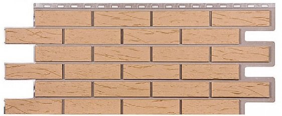 Фасадная панель T-Сайдинг-Кирпич Саман Бежевый купить в Бугульме