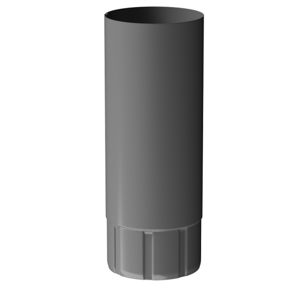 Труба водосточная 1 м D90 Döcke STAL PREMIUM Графит, (RAL 7024) купить в Бугульме