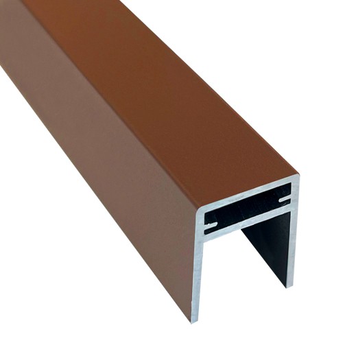 П-профиль Алюминиевый EasyDecking 35x25 Коричневый купить в Бугульме