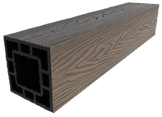 Столб опорный ДПК 3D GardenParkett фактура дерева Венге купить в Бугульме