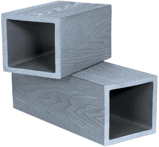 Столб опорный Polivan SINGARAJA 3D фактура дерева, серый купить в Бугульме