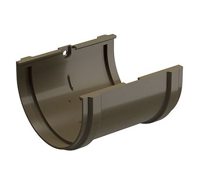 Соединитель желоба Docke Premium ПВХ - Каштан купить в Бугульме