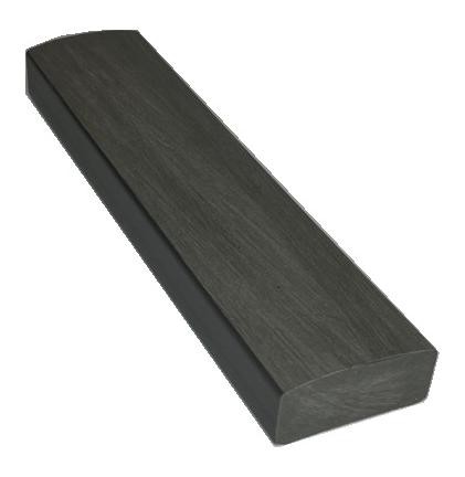 Лавочный брус Ecodecking Некст полнотелый брашированный 70х35 графит (под заказ) купить в Бугульме