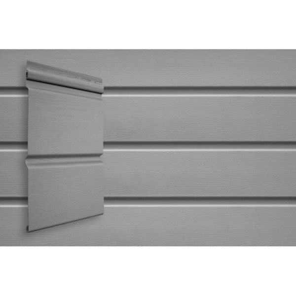 Виниловый сайдинг Grand Line Double-Брус Серый купить в Бугульме