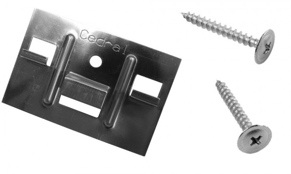 КЛЯММЕР + САМОРЕЗЫ 3,9Х30ММ ДЛЯ CEDRAL CLICK 250 ШТ (ПО ДЕРЕВУ) купить в Бугульме