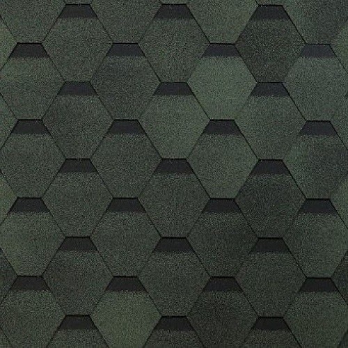 Гибкая черепица Shinglas, коллекция Оптима – Зеленый купить в Бугульме