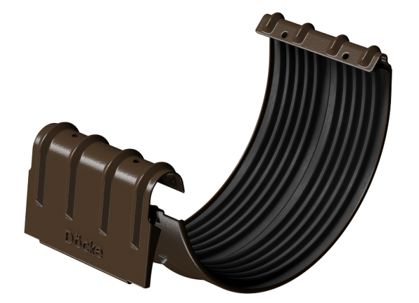 Соединитель желобов D125 Döcke STAL PREMIUM Каштан, (RAL 8017) купить в Бугульме