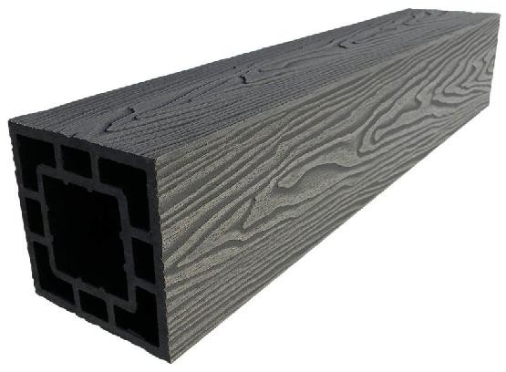 Столб опорный ДПК 3D GardenParkett фактура дерева Графит купить в Бугульме