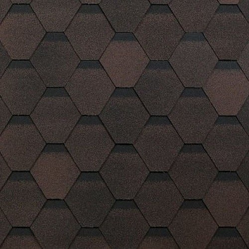 Гибкая черепица Shinglas, коллекция Оптима – Коричневый купить в Бугульме