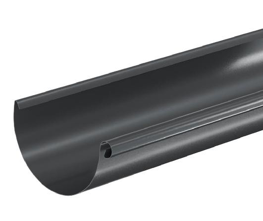 Водосток Aquasistem, система 150/100 - Водосточный желоб 3.00м RAL 7024 Тёмно-серый купить в Бугульме