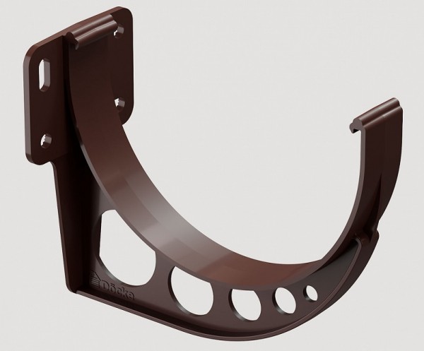 Кронштейн желоба ПВХ Docke STANDART Тёмно-коричневый купить в Бугульме