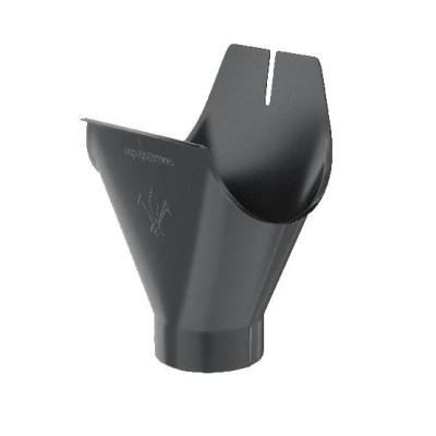 Водосток Aquasistem, система 150/100 - Воронка желоба RAL 7024 Тёмно-серый