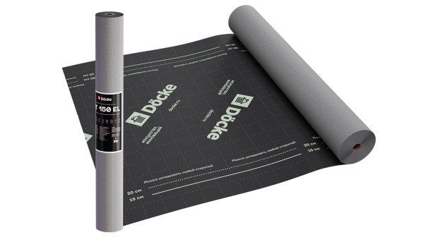 Супердиффузионная мембрана Docke, АT 150 EL трёхслойная, (универсальная с клеевой полосой) купить в Бугульме