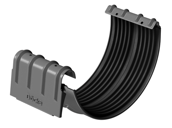Соединитель желобов D125 Döcke STAL PREMIUM Графит, (RAL 7024) купить в Бугульме