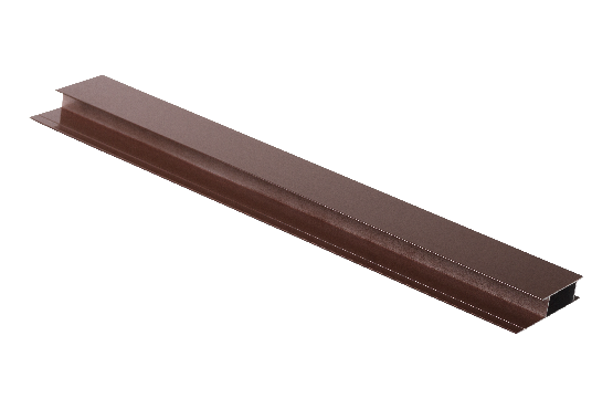 Профиль стыковочный, алюминиевый, бурый купить в Бугульме