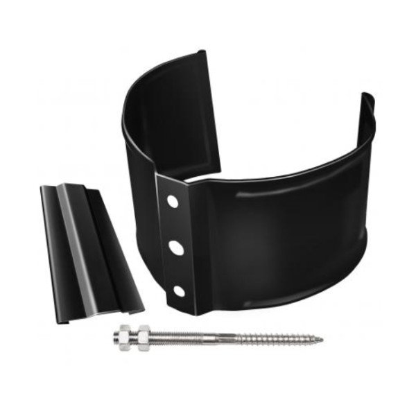 Водосток Grand Line 125x90 – Хомут трубы (на кирпич) RAL 9005 купить в Бугульме