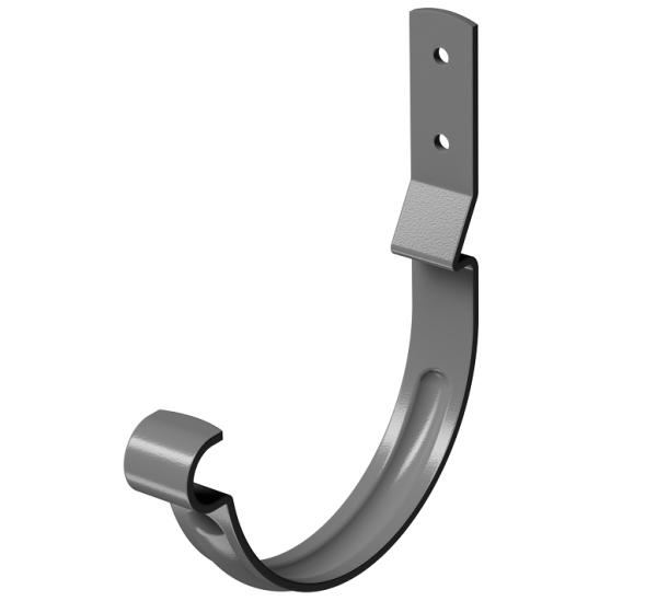 Карнизный крюк короткий (гнутый) D125 Döcke STAL PREMIUM Графит, (RAL 7024) купить в Бугульме
