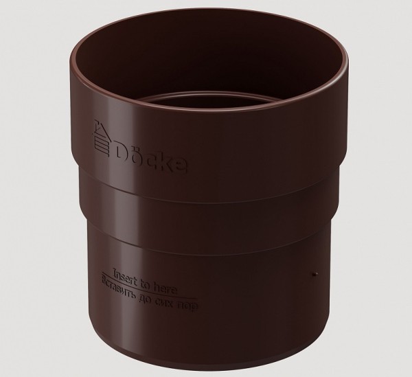Муфта соединительная ПВХ Docke STANDART Тёмно-коричневый купить в Бугульме