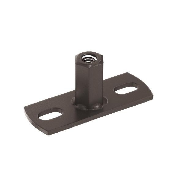 Водосток Aquasistem, система 125x90 - Держатель для хомута под метиз RR 32 Тёмно-Коричневый купить в Бугульме