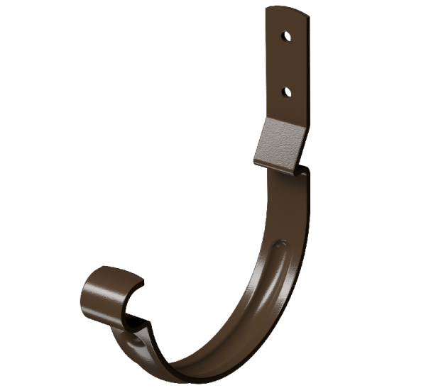 Карнизный крюк короткий (гнутый) D125 Döcke STAL PREMIUM Каштан, (RAL 8017) купить в Бугульме