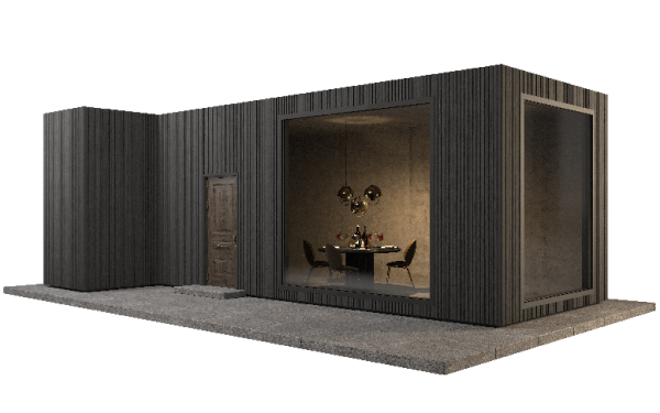 Фасадная панель GRINDERDECO, ДПК,двухсторонняя Серый базальт купить в Бугульме