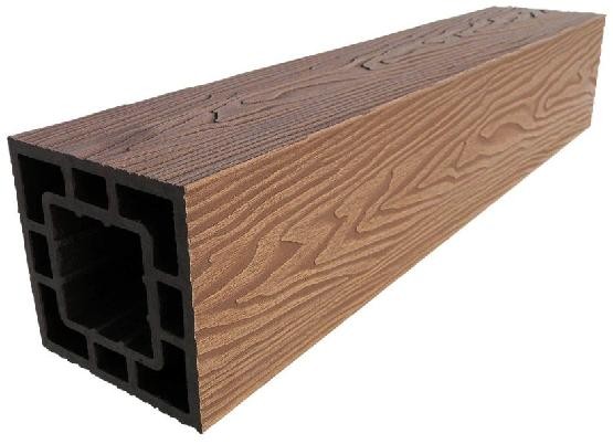 Столб опорный ДПК 3D GardenParkett фактура дерева Светло-коричневый купить в Бугульме