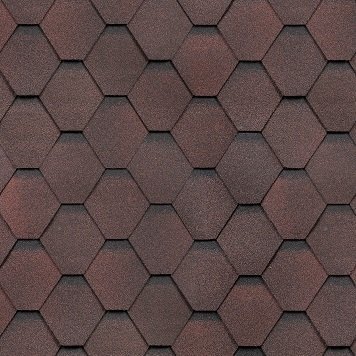 Гибкая черепица Shinglas, серия Классик, коллекция Кадриль – Гранат