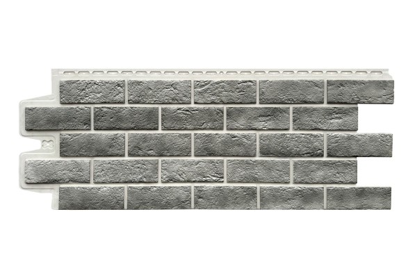 Фасадная панель Grand Line Состаренный кирпич Элит гранит, ШОВ белый купить в Бугульме