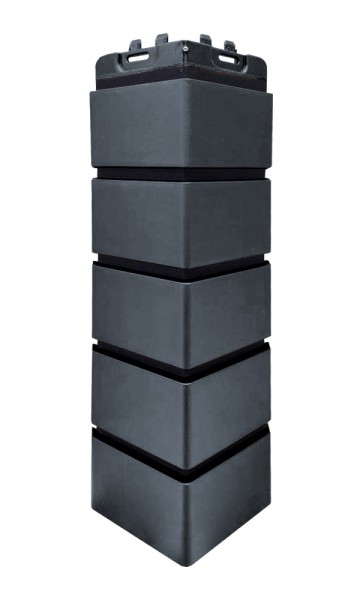 Угол Grand Line состаренный кирпич премиум Графит (шов RAL 9005) купить в Бугульме