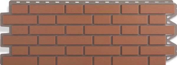Фасадная панель Альта-Профиль, Кирпич Клинкерный, Красный купить в Бугульме