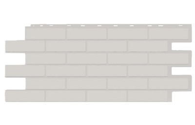 Фасадная панель T-Siding Кирпич Модерн Эко Уайт