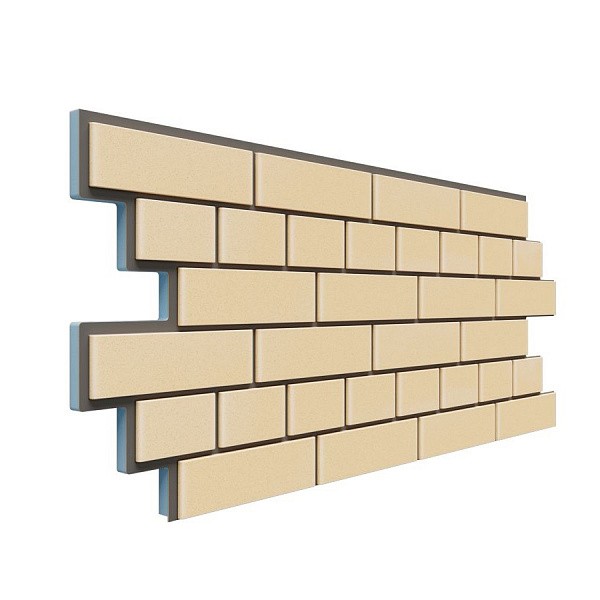 Фасадная термопанель Доломит кирпич 20мм Светло-жёлтый купить в Бугульме