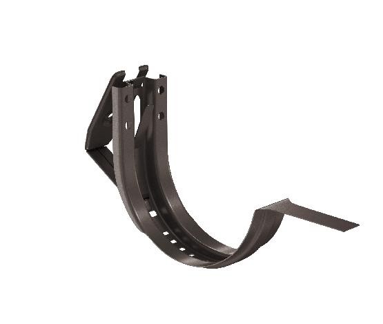 Водосток Aquasistem, система 125x90 - Крюк крепления желоба короткий регулируемый RR 32 Тёмно-Коричневый купить в Бугульме