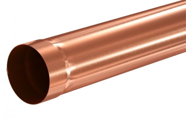 Водосток Aquasistem, система 125x90 - Соединительная труба 1 метр медная купить в Бугульме