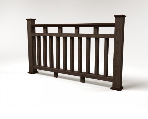 Ограждение из ДПК FG8 венге купить в Бугульме