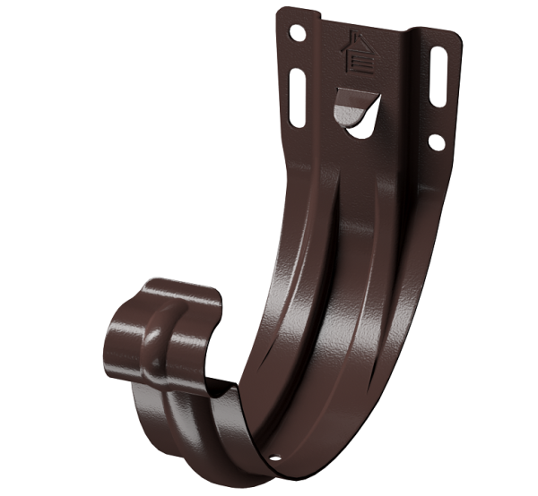 Карнизный кронштейн (штампованный) D125Döcke STAL PREMIUM Шоколад, (RAL 8019) купить в Бугульме