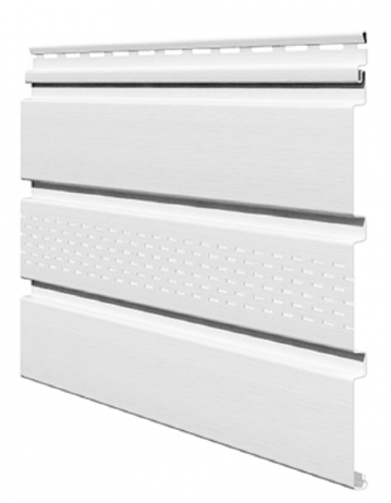 Софит ламинированный VOX UNICOLOR с центральной перфорацией, Белый купить в Бугульме