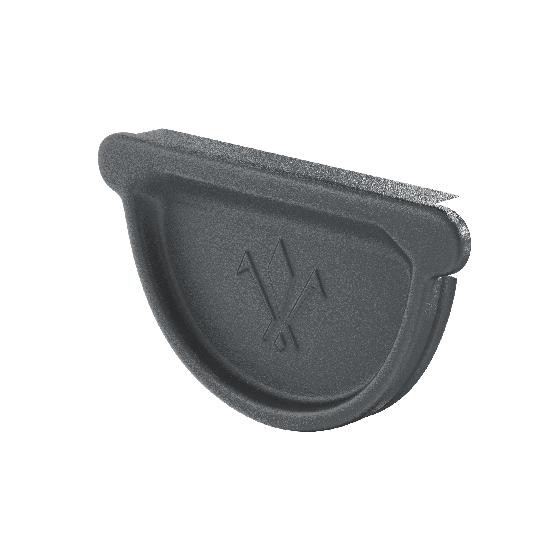 Водосток Aquasistem, Система 150/100 - Заглушка желоба универсальная с резиновым уплотнителем RR 23 Маренго matt купить в Бугульме